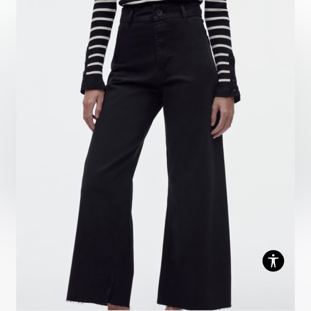 Zara marine straight jeans